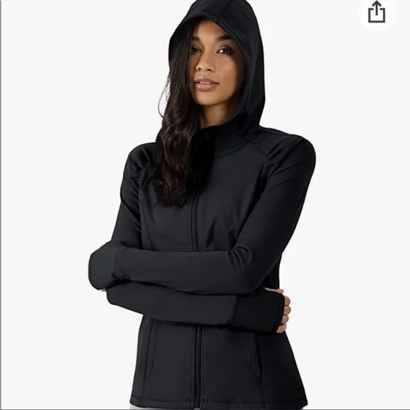 Yogalicious Long Sleeve Full Zip Up Hoodie Jacket L - Picture 6 of 6